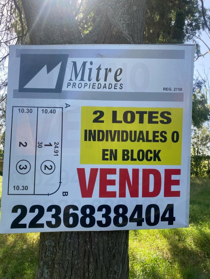 DOS LOTES EN BLOCK - LA FLORIDA - POSIBILIDAD DE FINANCIACION